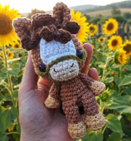 Amigurumi Horse Crochet Pattern | Mini Farm Animal Pony (PDF Pattern)